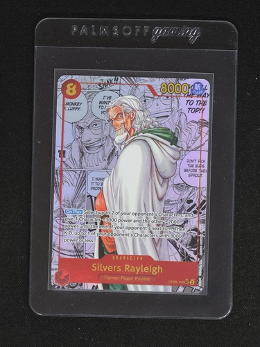 2024 One Piece OP08-118 Silvers Rayleigh Two Legends Manga Art — front