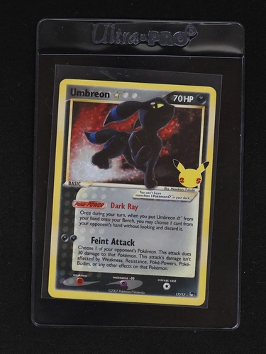 2007 Pokemon POP Series 5 #17 Umbreon Gold Star — front