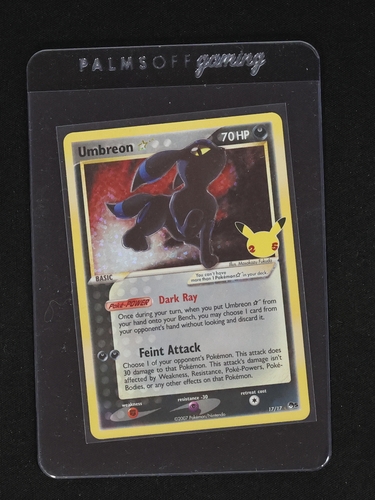 2021 Pokemon Celebrations Classic Collection #17 Umbreon Gold Star — front