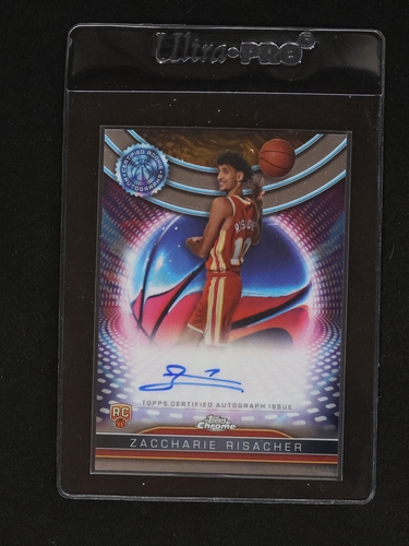 2024-25 Topps Chrome Certified Rookie Autograph #TCRA-ZR Zaccharie Risacher — front