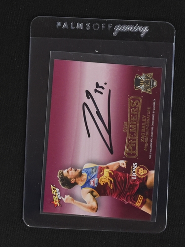 2022 Select AFL Premiers Brisbane Lions Signed Card — front