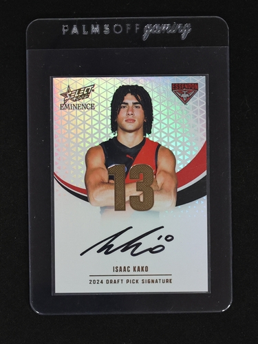 2025 AFL Eminence #DPSG13 Isaac Kako Draft Pick Signature Gold — front