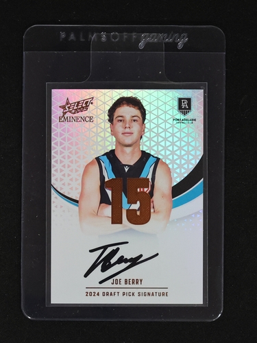 2025 AFL Eminence Draft Pick Signature Copper DPSC15 Joe Berry Port Adelaide — front