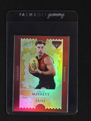 2024 Select Footy Stars Luminous Zach Merrett #24/49 — front