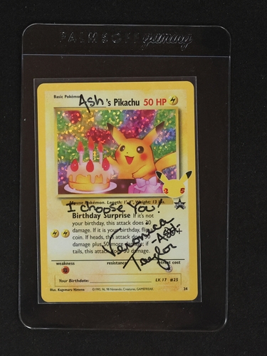 1999 Pokémon Birthday Pikachu #24 — front
