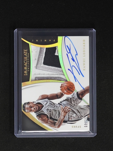 2017-18 Panini Immaculate Collection #84 Kawhi Leonard — front