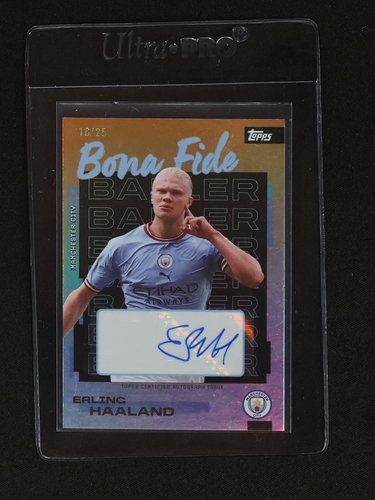 2025 Topps Bona Fide Baller Auto #Erling Haaland — front