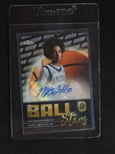 2023-24 Topps Chrome OTE Ball Stars Auto Mikel Brown Jr. — front