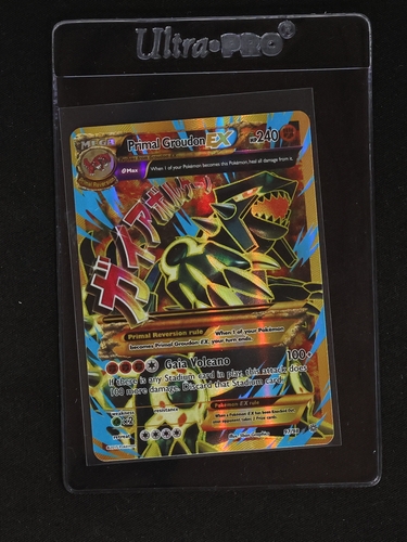 2015 Pokémon XY Ancient Origins #97 Primal Groudon EX — front