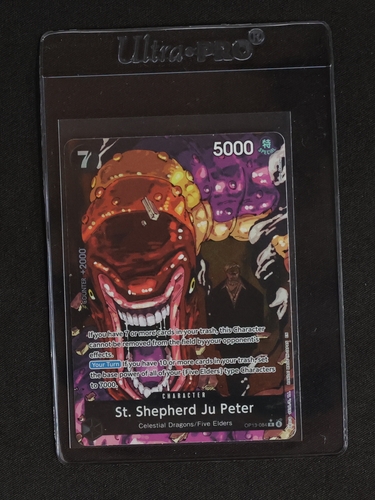 2025 One Piece OP13-084 St. Shepherd Ju Peter Carrying On His Will Alternate Art — front