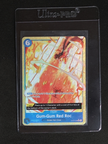 2024 One Piece Premium Booster #OP04-056 Gum-Gum Red Roc Alternate Art — front