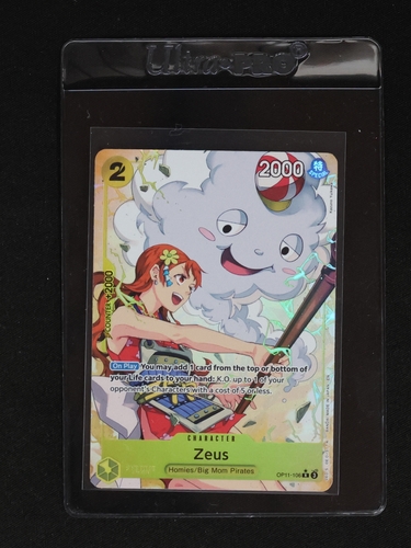 2025 One Piece OP11-106 Zeus A Fist of Divine Speed Alternate Art — front