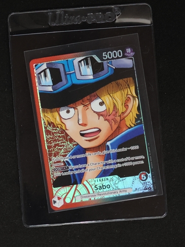 One Piece Card Game OP13-004 Sabo Alternate Art Leader Carrying On His Will — front