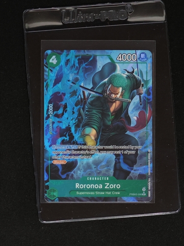 One Piece Card Game PRB02-006 Roronoa Zoro Alternate Art — front