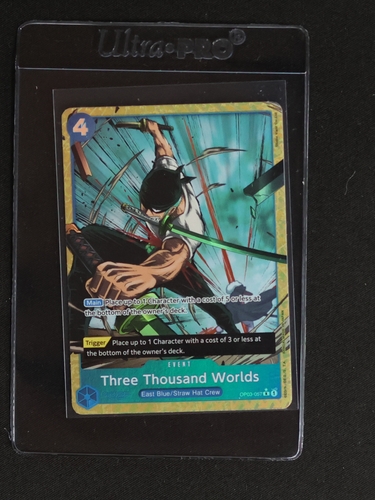 One Piece TCG OP03-057 Three Thousand Worlds Roronoa Zoro — front