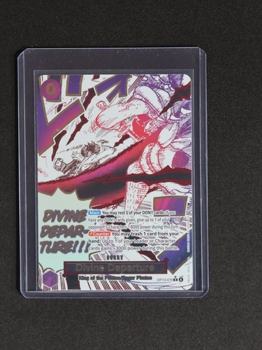 2025 One Piece OP13-076 Divine Departure (Alternate Art) Carrying On His Will — front