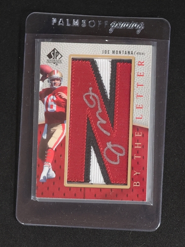 2007 SP Authentic By The Letter Joe Montana #BTL-JM — front