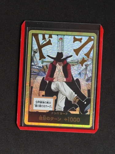 One Piece Card Game OP14 Dracule Mihawk DON!! Card Gold Frame — front