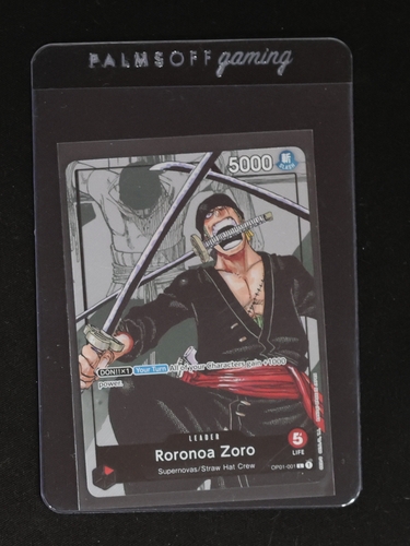 2022 One Piece Card Game OP01-001 Roronoa Zoro — front