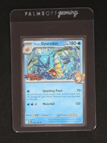 2022 Pokémon SV10: Destined Rivals #049 Misty's Gyarados — front