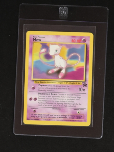 2000 Wizards of the Coast Black Star Promo #8 Mew — front