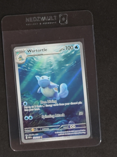 2023 Pokémon Scarlet & Violet #171/165 Wartortle Illustration Rare — front