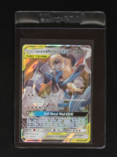 2019 Pokémon SM Unbroken Bonds #120 Lucario & Melmetal GX — front