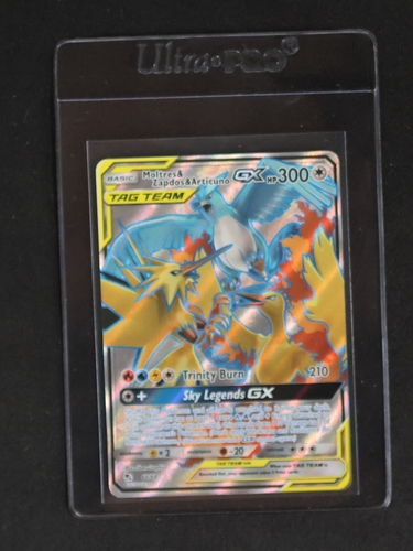 2019 Pokémon Hidden Fates #66 Moltres & Zapdos & Articuno GX — front