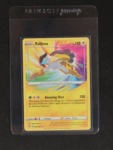 2020 Pokémon SWSH Vivid Voltage #050 Raikou Amazing Rare — front