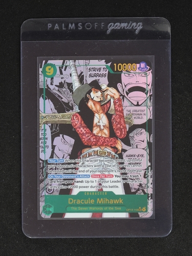 2026 One Piece OP14-EB04 #119 Dracule Mihawk Manga Alternate Art — front
