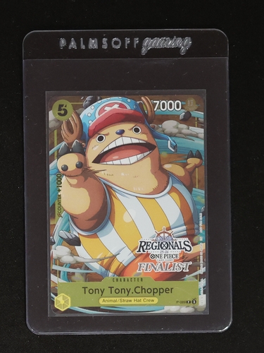 2025 One Piece Card Game P-089 Tony Tony Chopper Offline Regionals Finalist — front