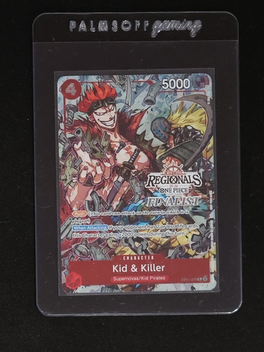 2025 One Piece TCG EB01-003 Kid & Killer Offline Regional Finalist — front
