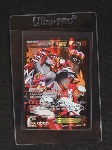 2015 Pokémon XY Double Crisis #15 Team Magma's Groudon EX — front