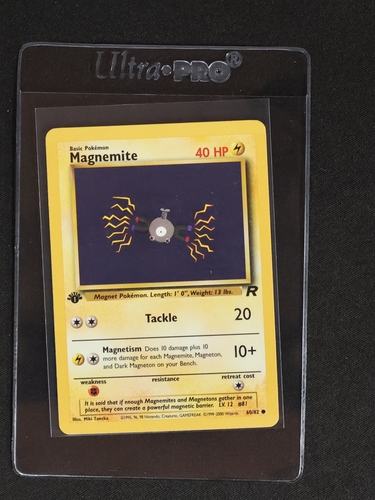 2000 Pokémon Team Rocket #60 Magnemite — front
