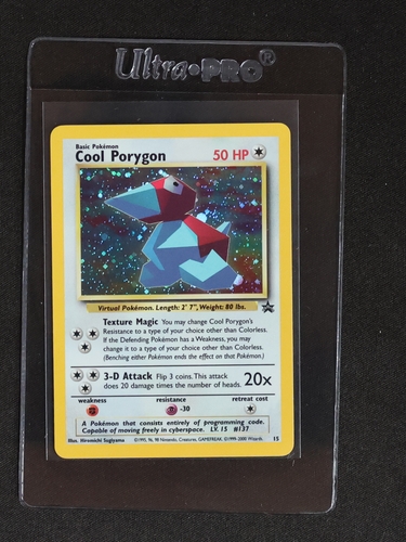 2000 Pokémon Black Star Promo #15 Cool Porygon — front