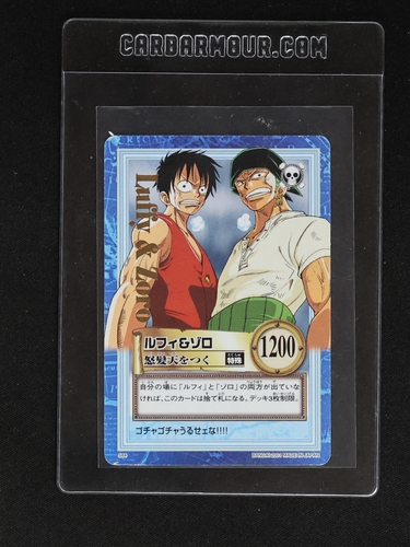 2001 One Piece Carddass Hyper Battle #S84 Monkey D Luffy & Roronoa Zoro — front