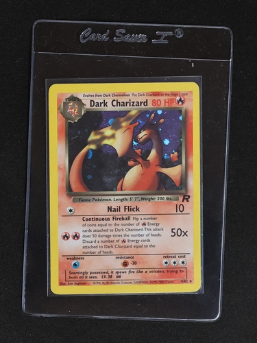 2000 Pokémon Team Rocket #4 Dark Charizard — front