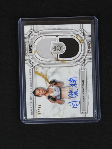 2024 Topps Royalty UFC Regalia Relic Signatures Yan Xiaonan — front
