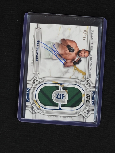 2024 Topps Royalty UFC Regalia Relic Signatures Fat Tuivasa #03/25 — front