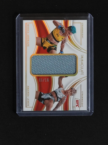 2023 Panini Immaculate UFC Remarkable Patch Jessica Andrade Amanda Lemos — front