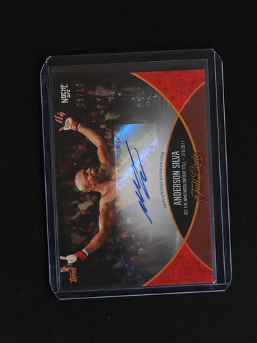2024 Topps Noche UFC Anderson Silva Full Circle Autograph Orange #05/10 — front