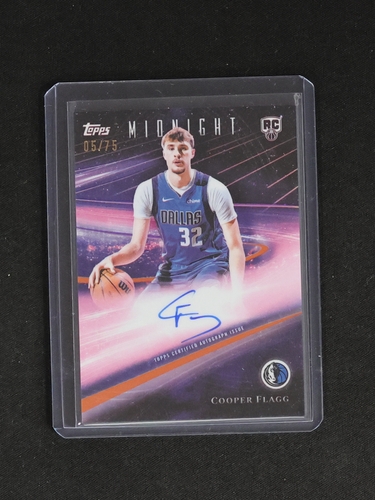 2025 Topps Midnight Rookie Horizon Signatures #RHS-CP Cooper Flagg — front