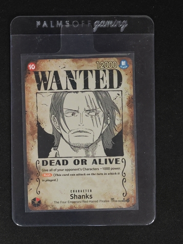 2024 One Piece Card Game OP09-004 Shanks Wanted Poster — front