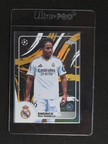 2024-25 Topps Chrome #100 Endrick Rookie Card — front