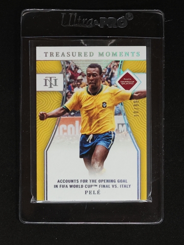 2022 Panini National Treasures World Cup Treasured Moments #10 Pelé — front