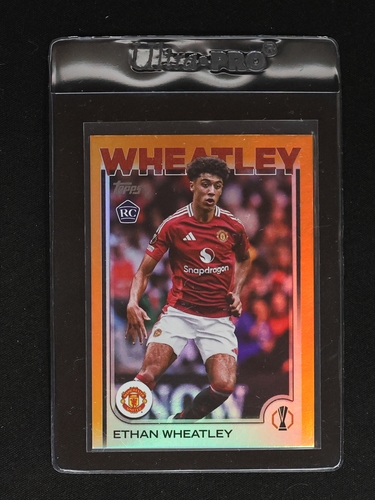 2024-25 Topps UEFA Club Competitions #180 Ethan Wheatley Manchester United Rookie Card — front