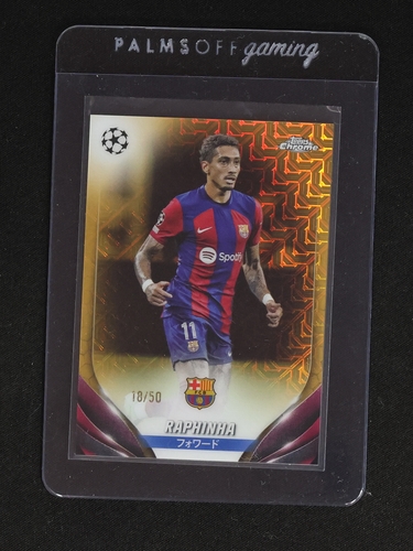 2023-24 Topps Chrome UEFA Club Competitions #76 Raphinha — front