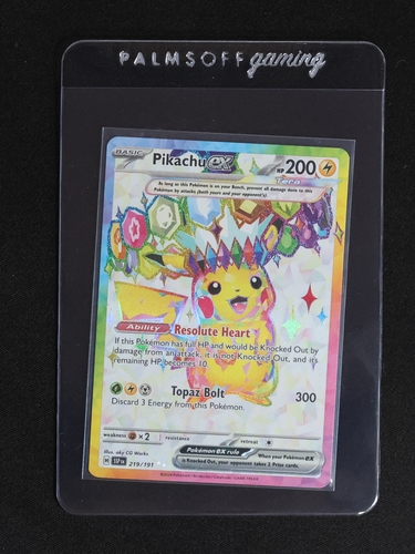 2024 Pokémon TCG Surging Sparks #219 Pikachu EX — front