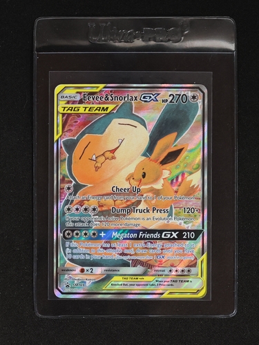 2019 Pokémon TCG Eevee & Snorlax GX SM169 Tag Team Black Star Promo — front