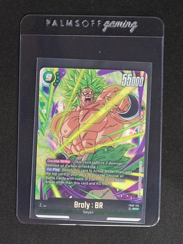 Dragon Ball Super Fusion World Rivals Clash Broly: BR FB06-120 SCR Secret Rare — front